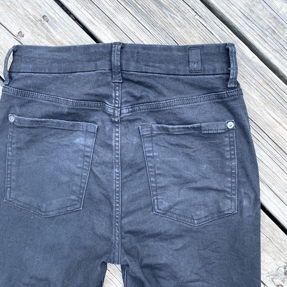 B(air) black, coated denim by 7FAM - Picture 6 of 7